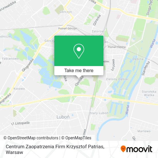 Centrum Zaopatrzenia Firm Krzysztof Patrias map