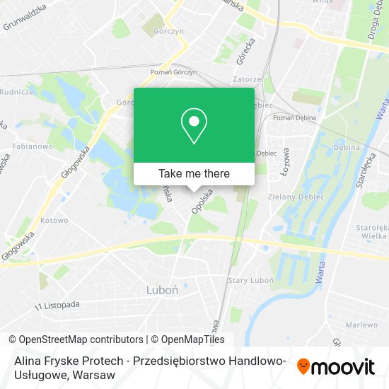 Alina Fryske Protech - Przedsiębiorstwo Handlowo- Usługowe map