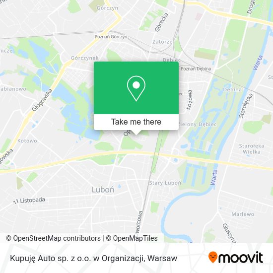 Kupuję Auto sp. z o.o. w Organizacji map