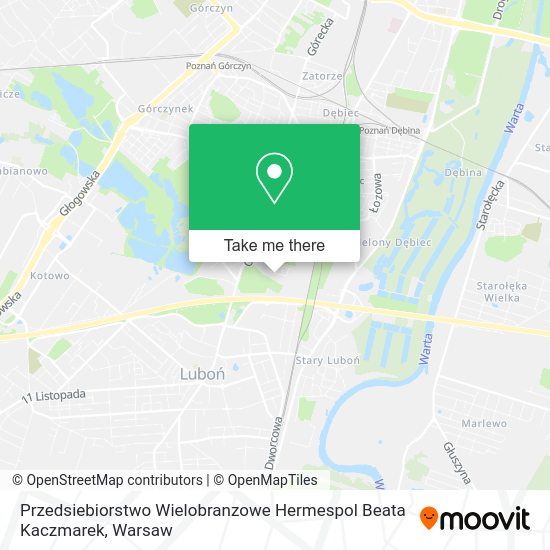 Przedsiebiorstwo Wielobranzowe Hermespol Beata Kaczmarek map