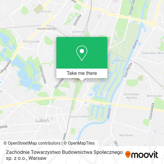 Zachodnie Towarzystwo Budownictwa Społecznego sp. z o.o. map