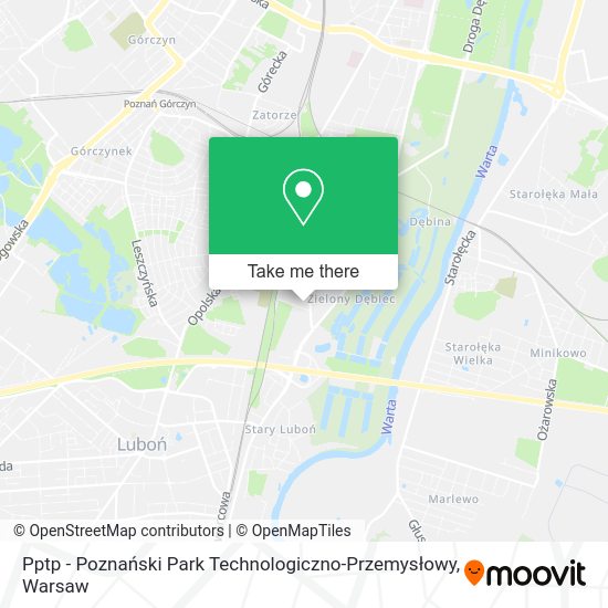 Pptp - Poznański Park Technologiczno-Przemysłowy map