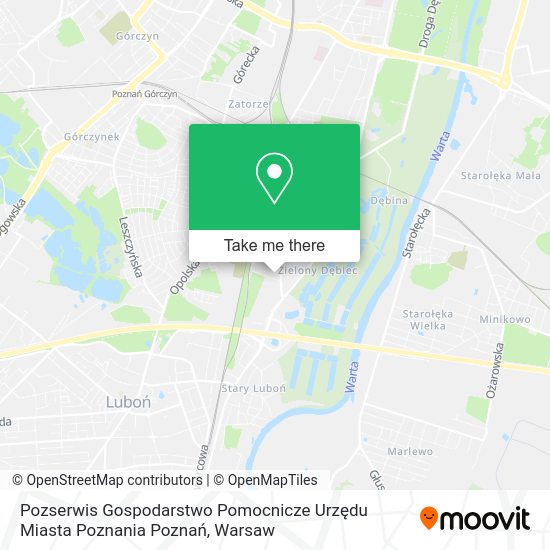 Pozserwis Gospodarstwo Pomocnicze Urzędu Miasta Poznania Poznań map