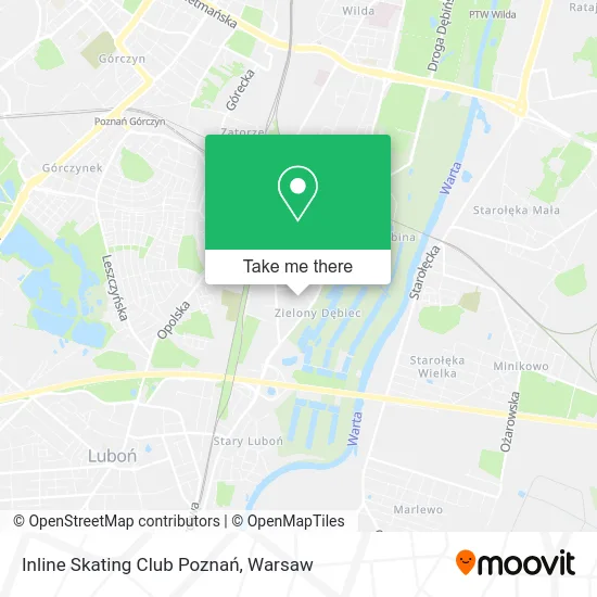 Карта Inline Skating Club Poznań