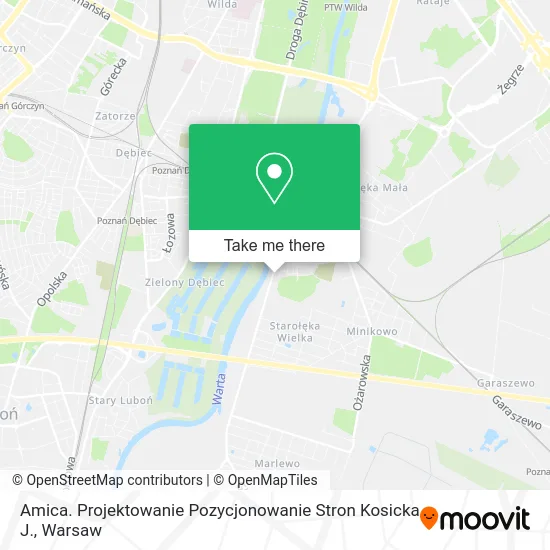 Карта Amica. Projektowanie Pozycjonowanie Stron Kosicka J.