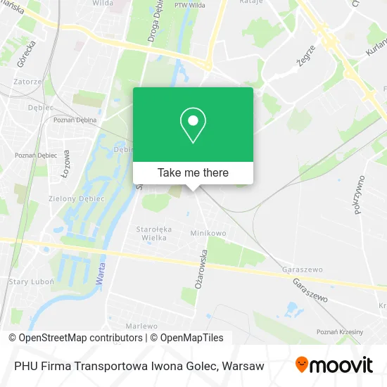 Карта PHU Firma Transportowa Iwona Golec