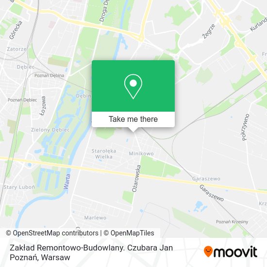 Zakład Remontowo-Budowlany. Czubara Jan Poznań map