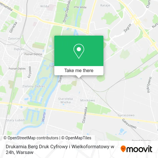 Drukarnia Berg Druk Cyfrowy i Wielkoformatowy w 24h map