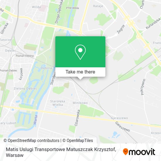 Matis Uslugi Transportowe Matuszczak Krzysztof map