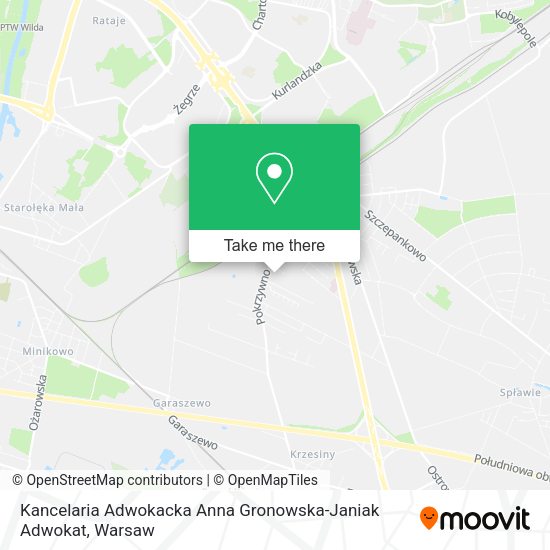 Kancelaria Adwokacka Anna Gronowska-Janiak Adwokat map