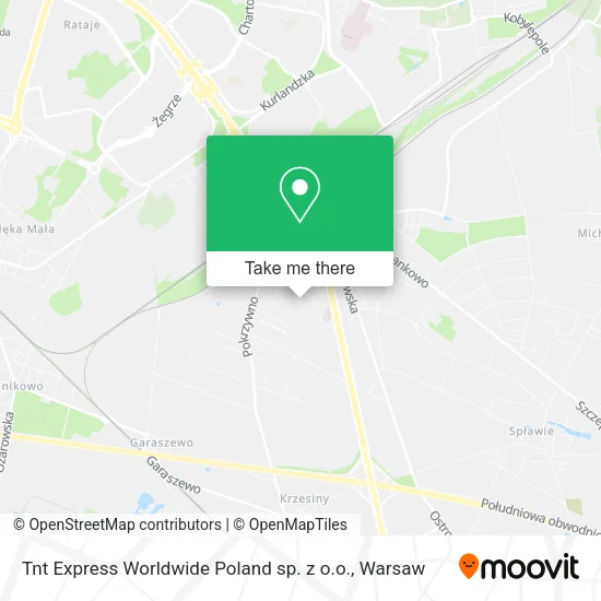 Карта Tnt Express Worldwide Poland sp. z o.o.