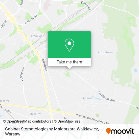 Gabinet Stomatologiczny Malgorzata Walkiewicz map