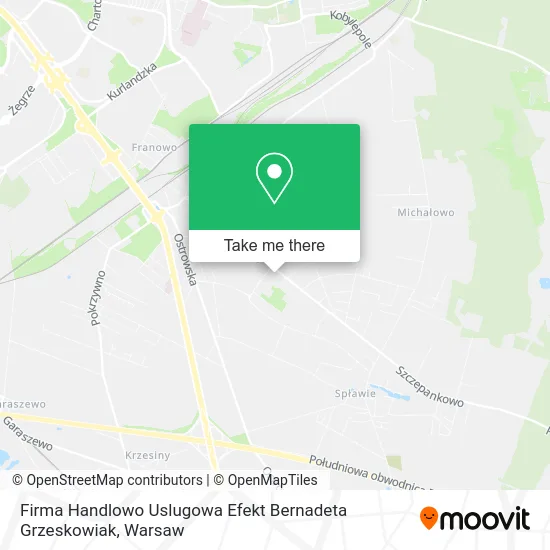 Карта Firma Handlowo Uslugowa Efekt Bernadeta Grzeskowiak