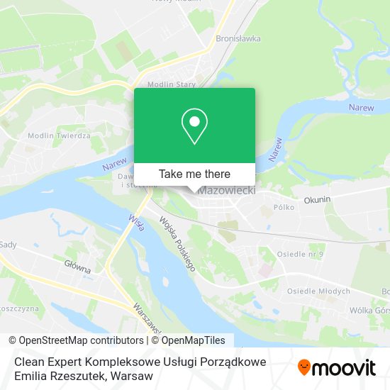 Clean Expert Kompleksowe Usługi Porządkowe Emilia Rzeszutek map