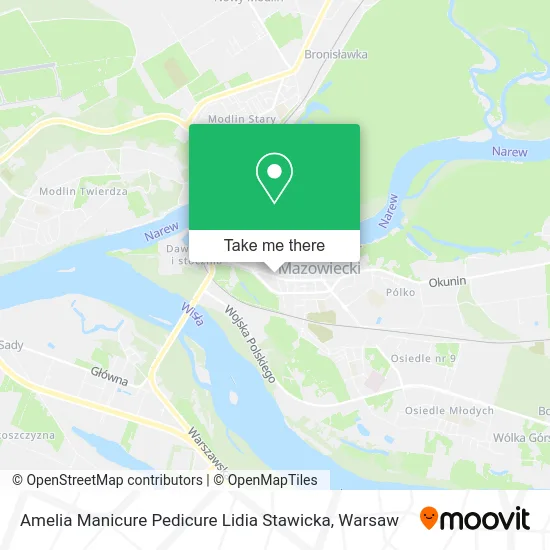 Amelia Manicure Pedicure Lidia Stawicka map