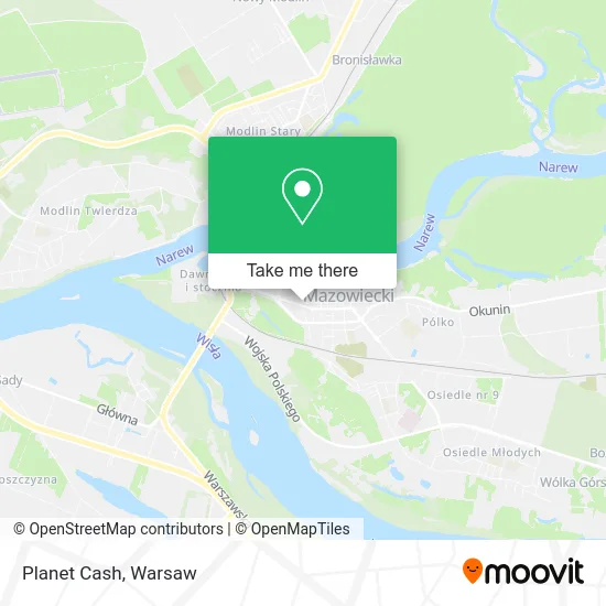 Planet Cash map
