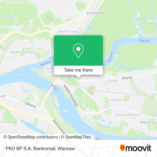PKO BP S.A. Bankomat map