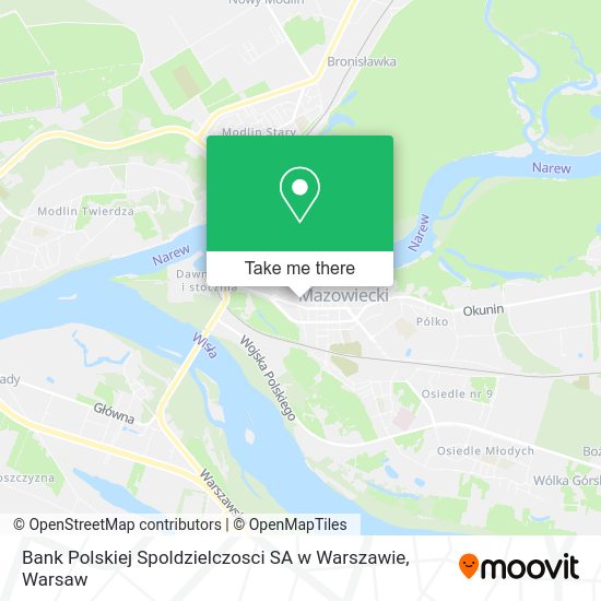 Bank Polskiej Spoldzielczosci SA w Warszawie map