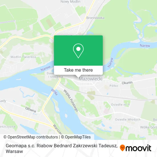 Карта Geomapa s.c. Riabow Bednard Zakrzewski Tadeusz