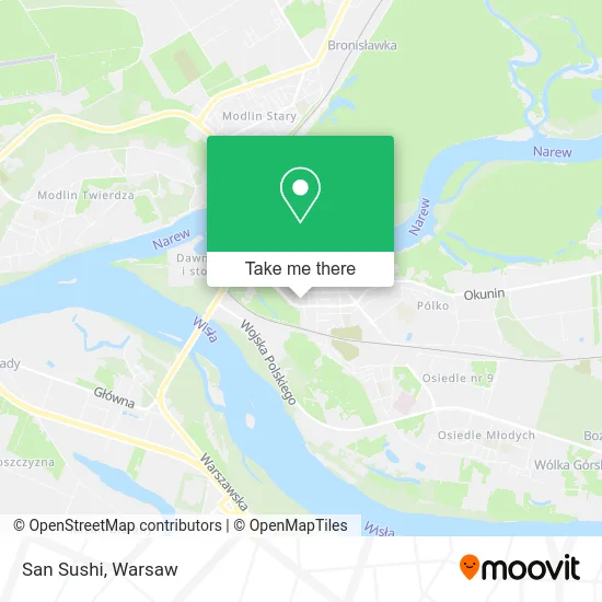 San Sushi map