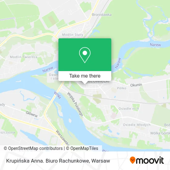 Krupińska Anna. Biuro Rachunkowe map