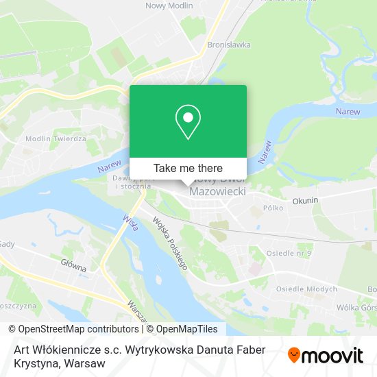 Art Włókiennicze s.c. Wytrykowska Danuta Faber Krystyna map