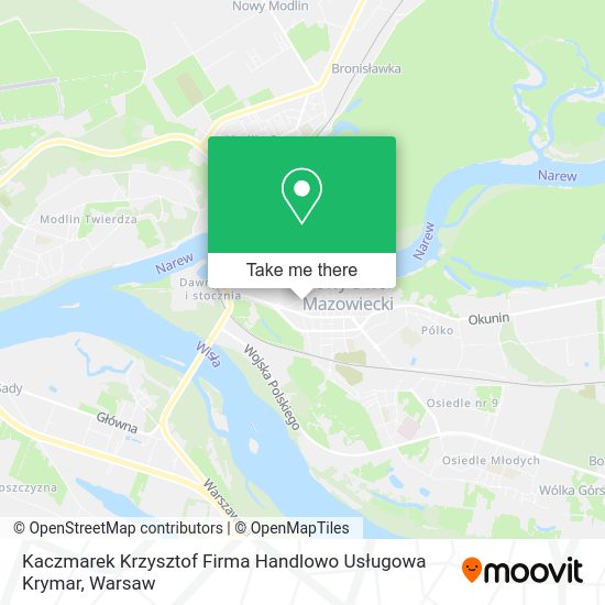 Kaczmarek Krzysztof Firma Handlowo Usługowa Krymar map