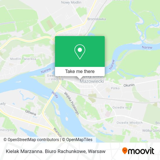 Kielak Marzanna. Biuro Rachunkowe map