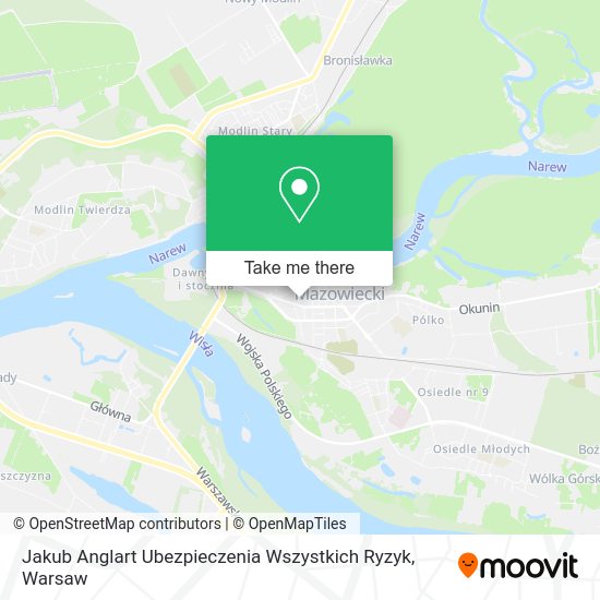 Jakub Anglart Ubezpieczenia Wszystkich Ryzyk map