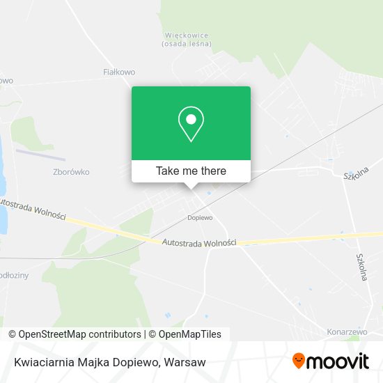 Карта Kwiaciarnia Majka Dopiewo