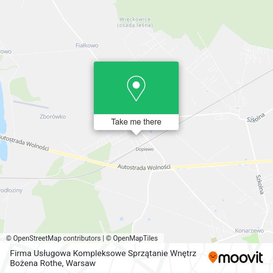 Firma Usługowa Kompleksowe Sprzątanie Wnętrz Bożena Rothe map