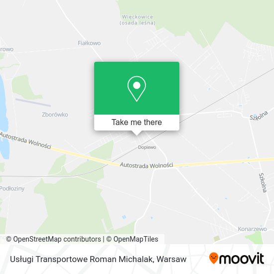 Usługi Transportowe Roman Michalak map