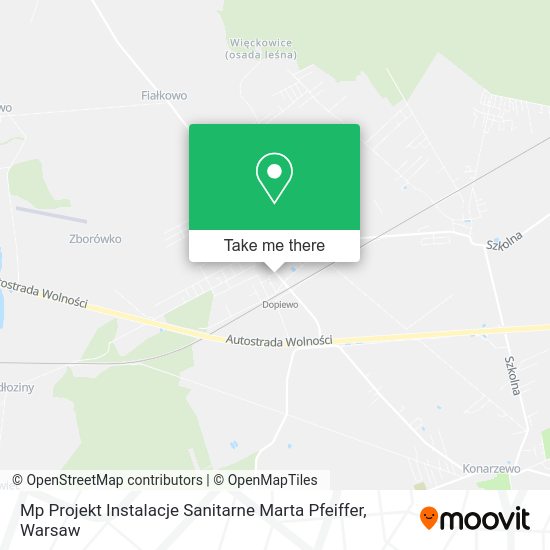 Mp Projekt Instalacje Sanitarne Marta Pfeiffer map