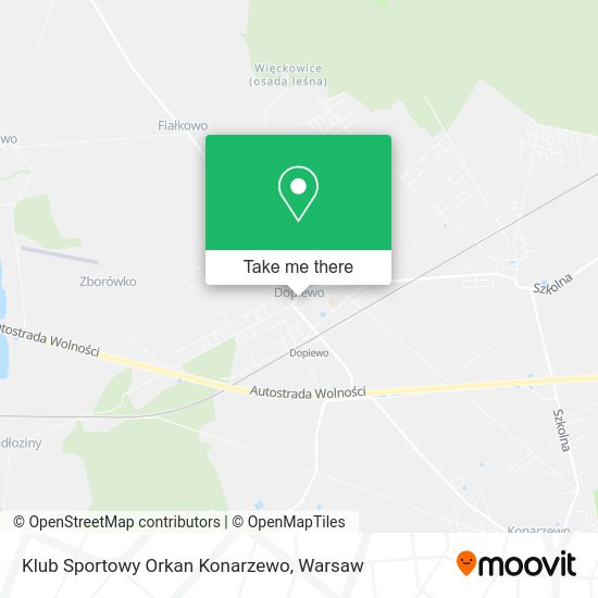 Klub Sportowy Orkan Konarzewo map