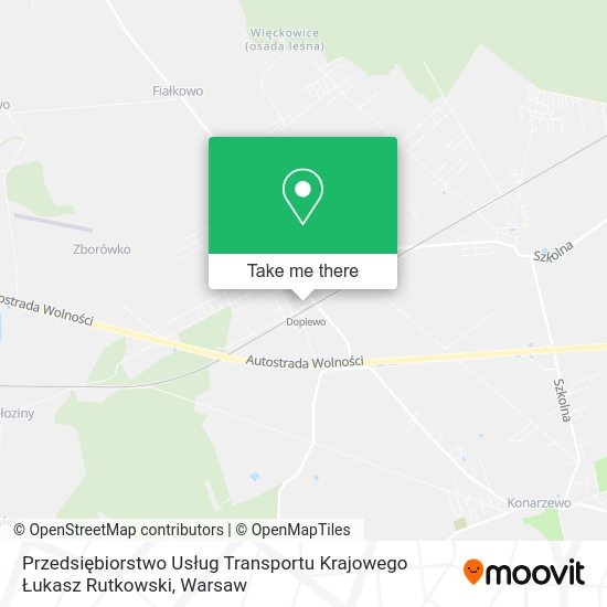 Przedsiębiorstwo Usług Transportu Krajowego Łukasz Rutkowski map