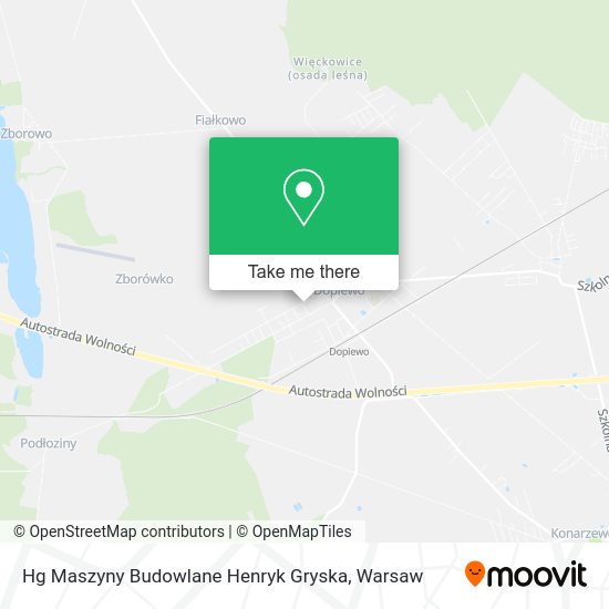 Hg Maszyny Budowlane Henryk Gryska map