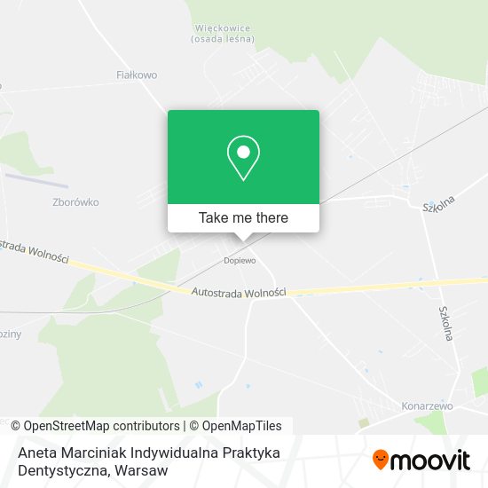 Aneta Marciniak Indywidualna Praktyka Dentystyczna map