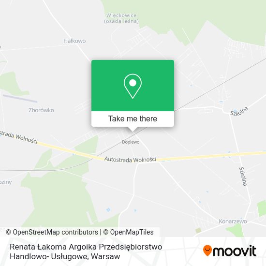 Renata Łakoma Argoika Przedsiębiorstwo Handlowo- Usługowe map