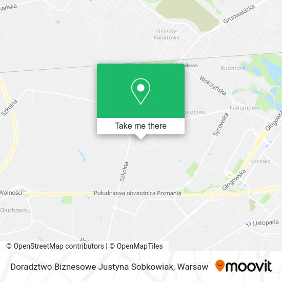 Карта Doradztwo Biznesowe Justyna Sobkowiak