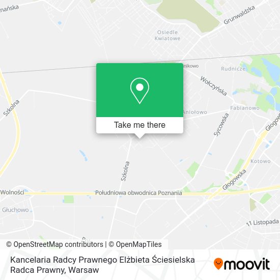 Kancelaria Radcy Prawnego Elżbieta Ściesielska Radca Prawny map