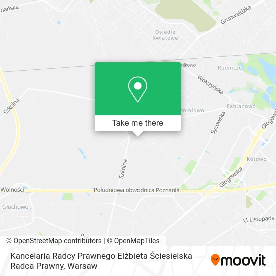 Карта Kancelaria Radcy Prawnego Elżbieta Ściesielska Radca Prawny