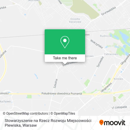 Stowarzyszenie na Rzecz Rozwoju Miejscowości Plewiska map