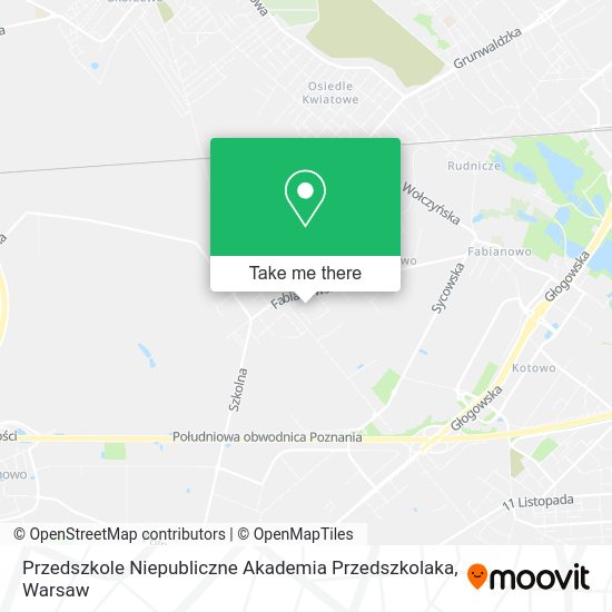 Карта Przedszkole Niepubliczne Akademia Przedszkolaka