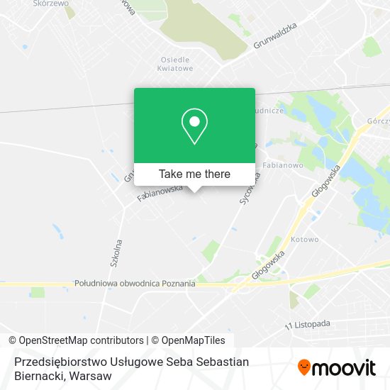 Przedsiębiorstwo Usługowe Seba Sebastian Biernacki map