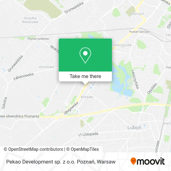 Карта Pekao Development sp. z o.o. Poznań