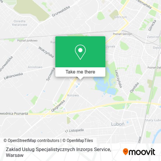 Карта Zaklad Uslug Specjalistycznych Inzorps Service