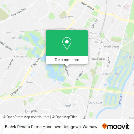 Białek Renata Firma Handlowo-Usługowa map