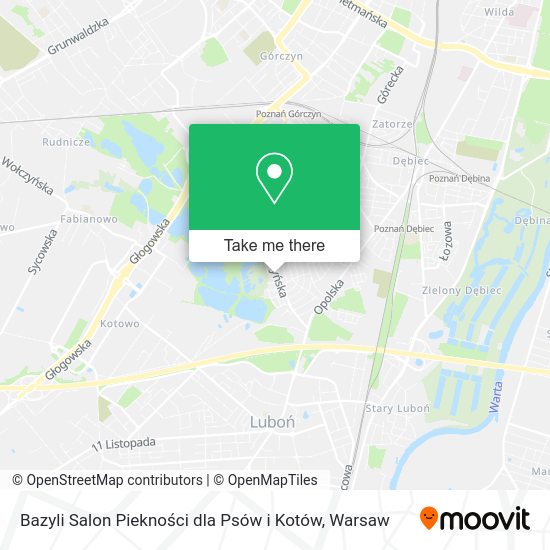 Bazyli Salon Piekności dla Psów i Kotów map