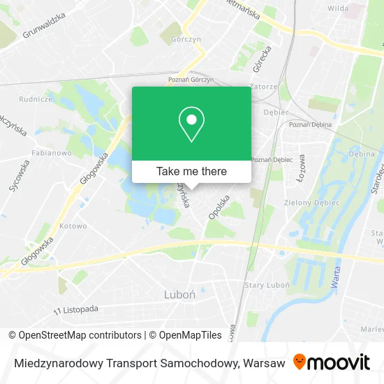 Карта Miedzynarodowy Transport Samochodowy