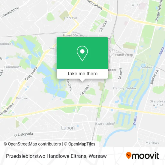 Карта Przedsiebiorstwo Handlowe Eltrans